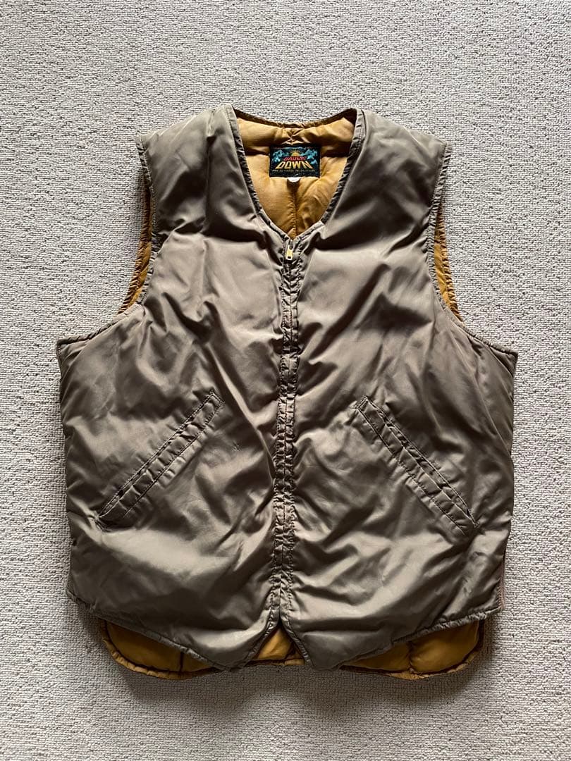 50's eddie bauer Down ダウンベスト サイズ40 ベージュ