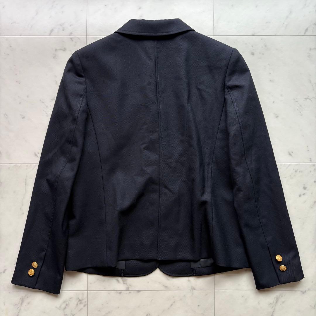 極美品 バーバリーロンドン 紺ブレ 金ボタン エンブレム ホースロゴ 150