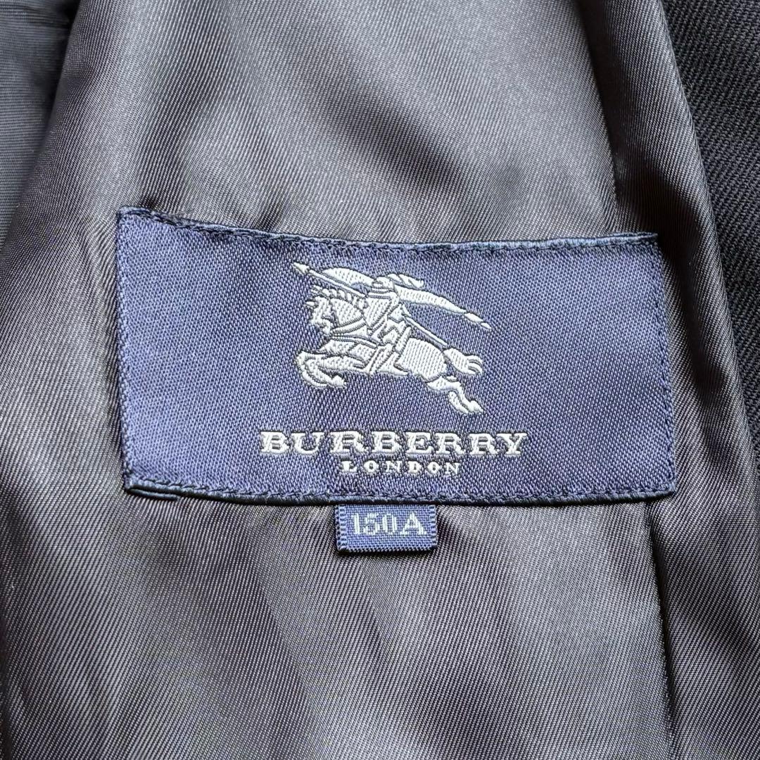 極美品 バーバリーロンドン 紺ブレ 金ボタン エンブレム ホースロゴ 150