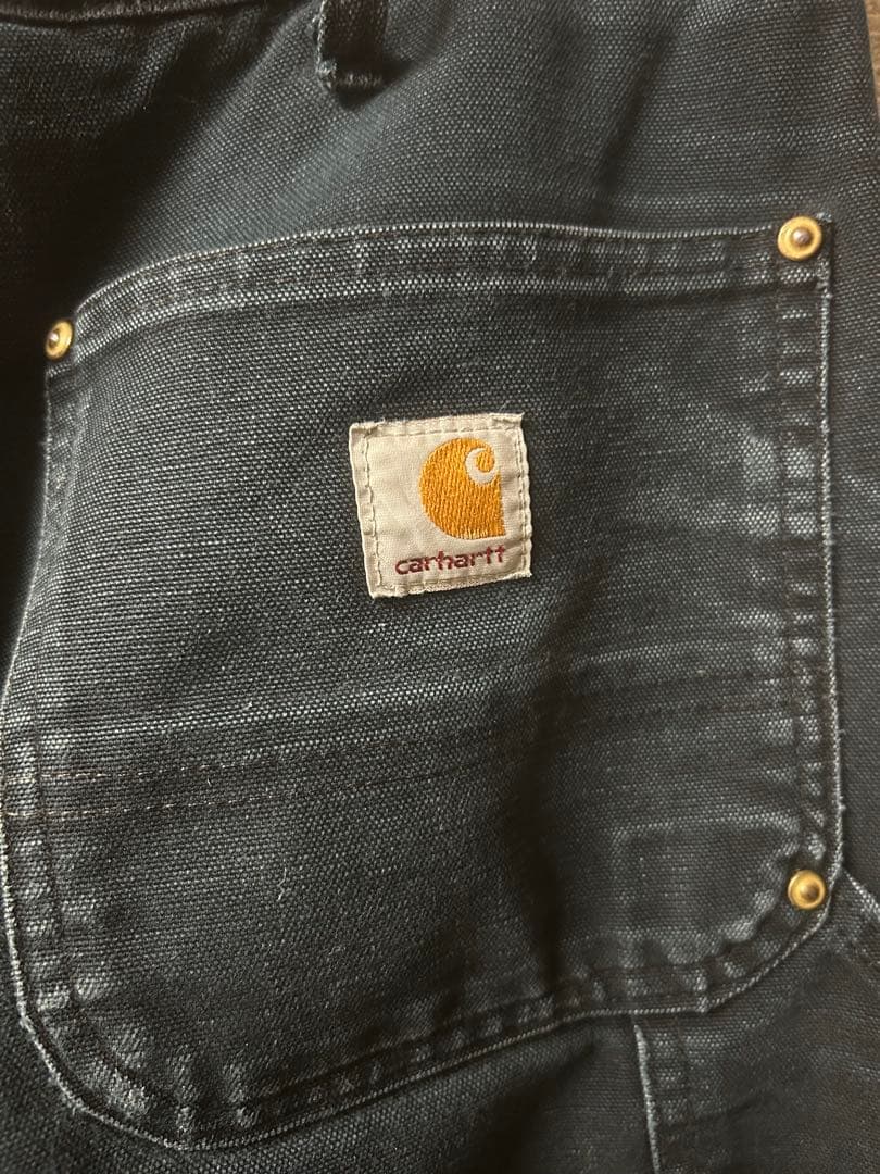 カーハート　ダブルニー　USA製　14年モデル　ブラック　ヒゲ