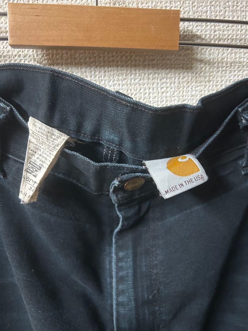 カーハート　ダブルニー　USA製　14年モデル　ブラック　ヒゲ