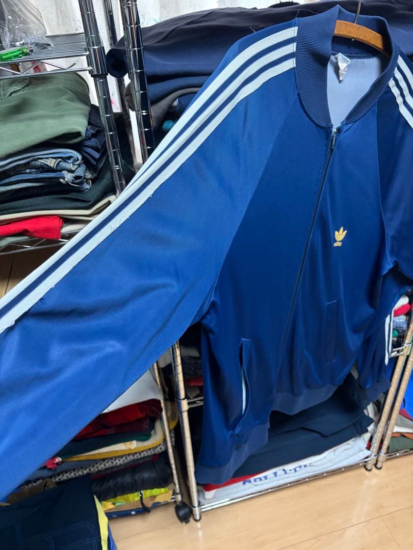 70s~80s adidas ATPトラックジャケット ネイビー フランス製