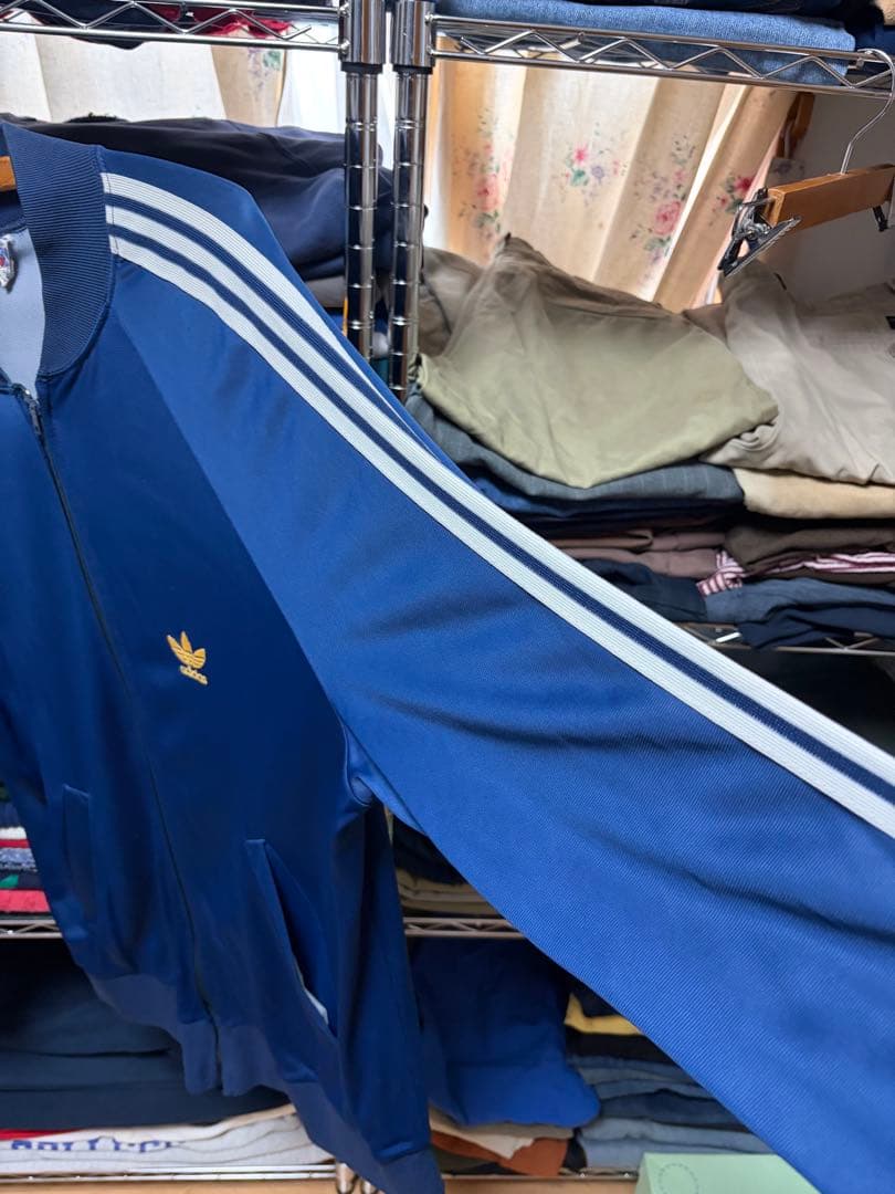 70s~80s adidas ATPトラックジャケット ネイビー フランス製