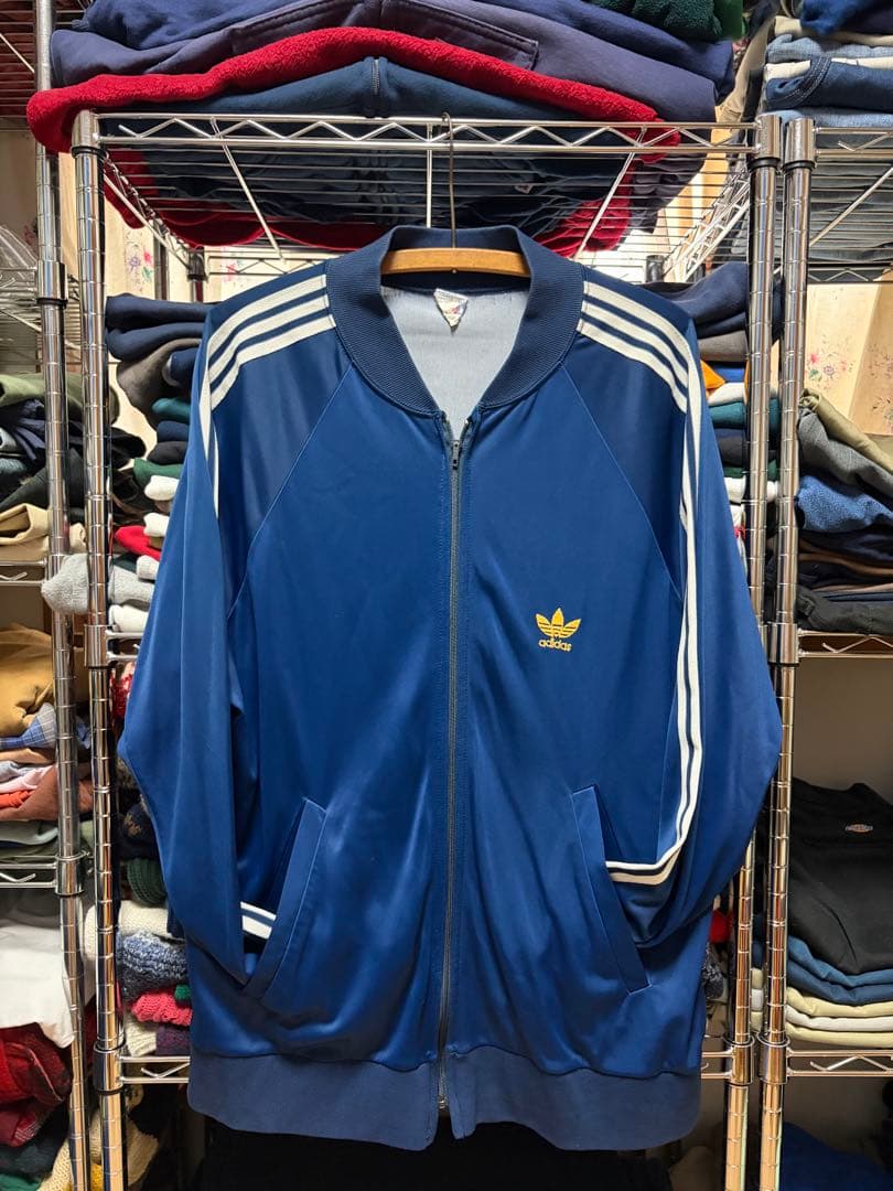 70s~80s adidas ATPトラックジャケット ネイビー フランス製
