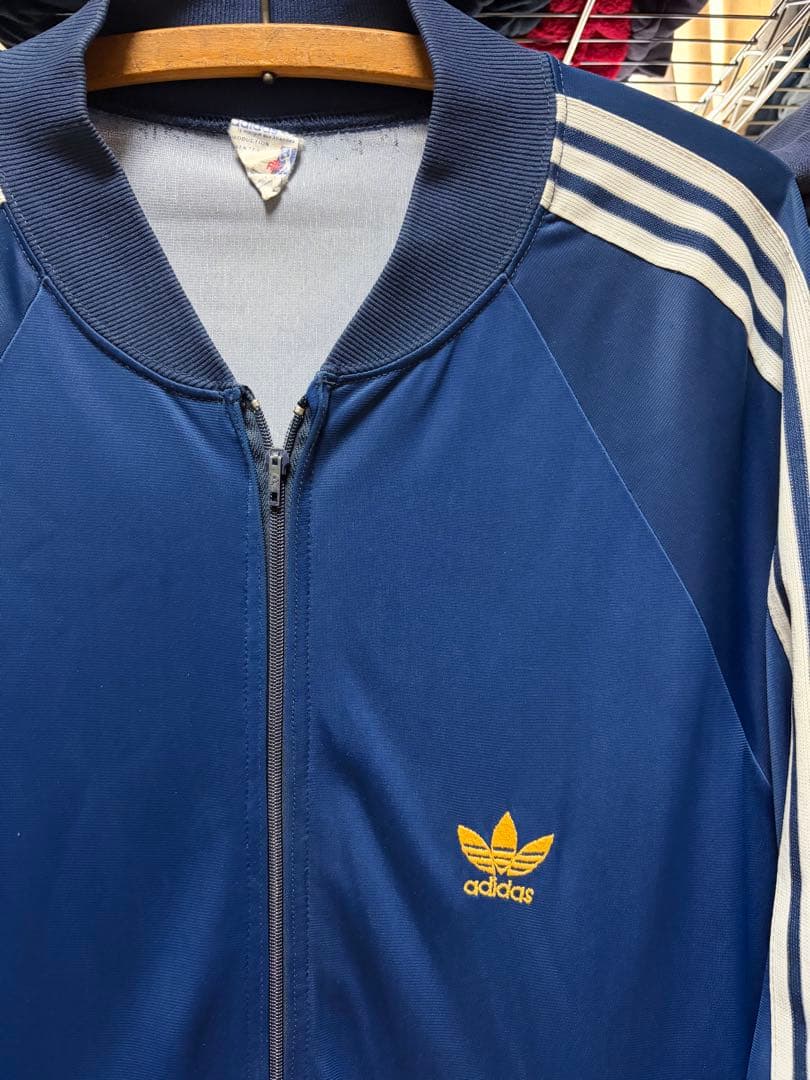 70s~80s adidas ATPトラックジャケット ネイビー フランス製