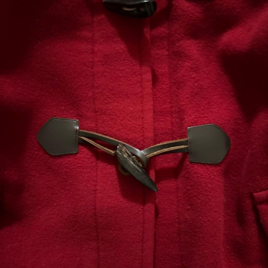 ✨希少✨ バーバリー ダッフルコート ノバチェック 本革 赤 150