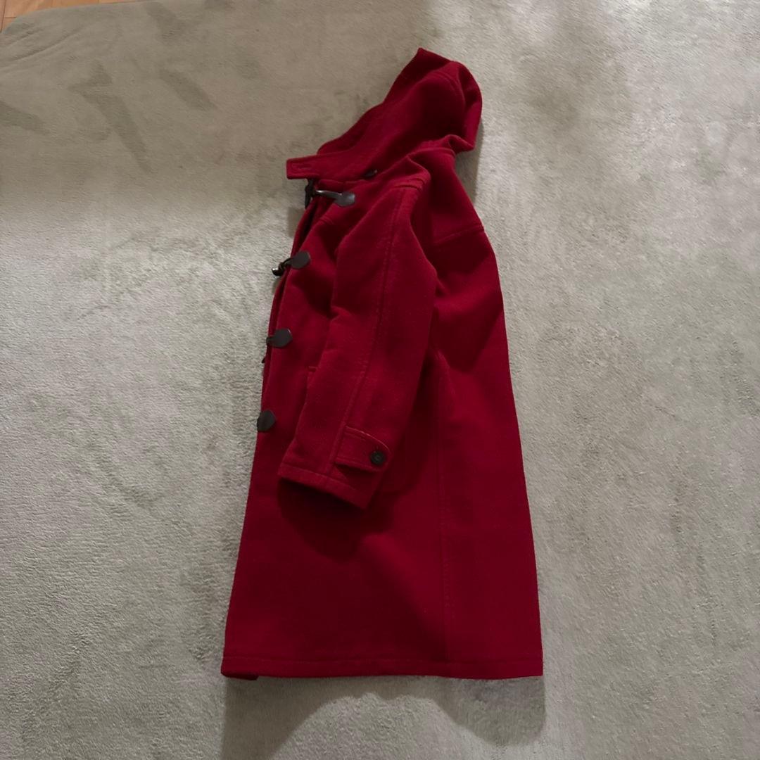 ✨希少✨ バーバリー ダッフルコート ノバチェック 本革 赤 150