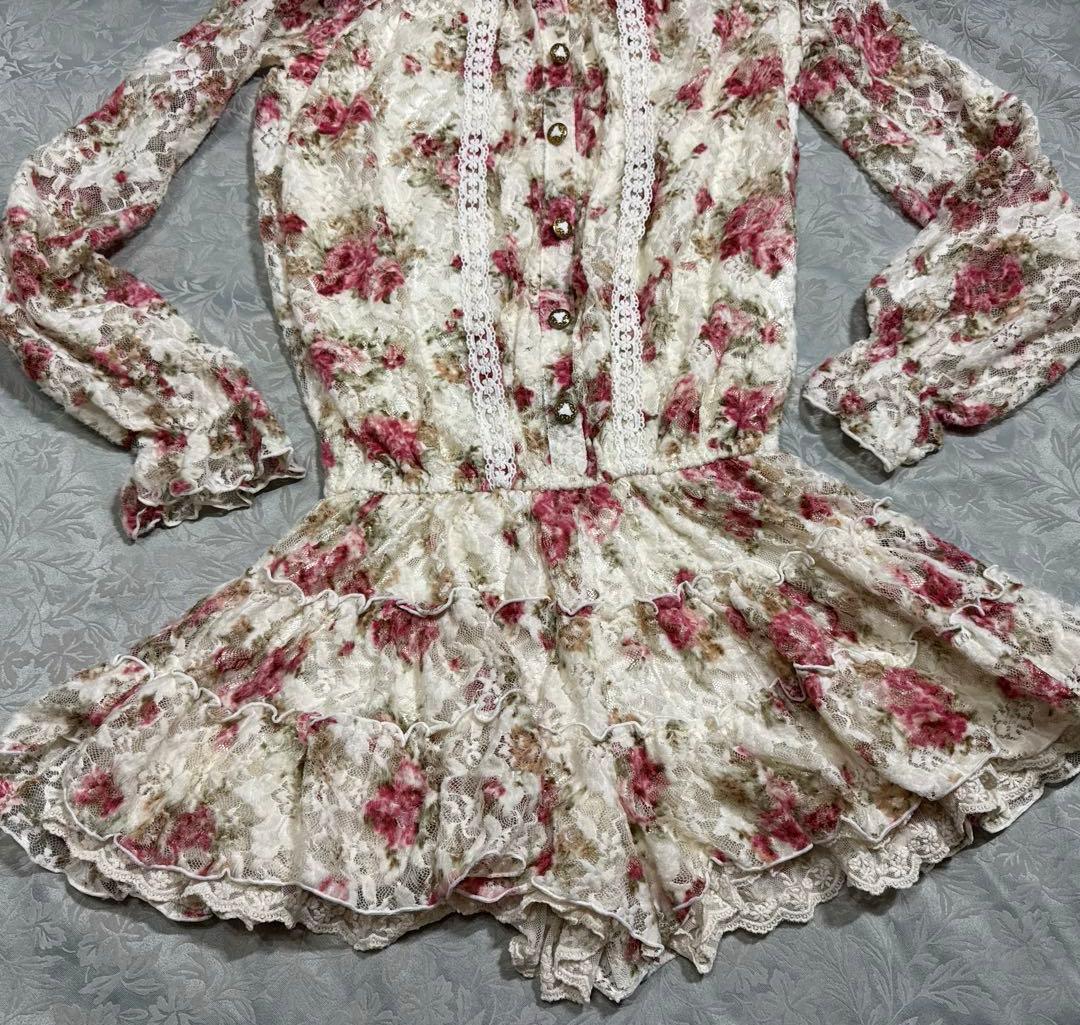 【Rakutao公式アカウント01 】LIZ LISA 花柄 ロンパース