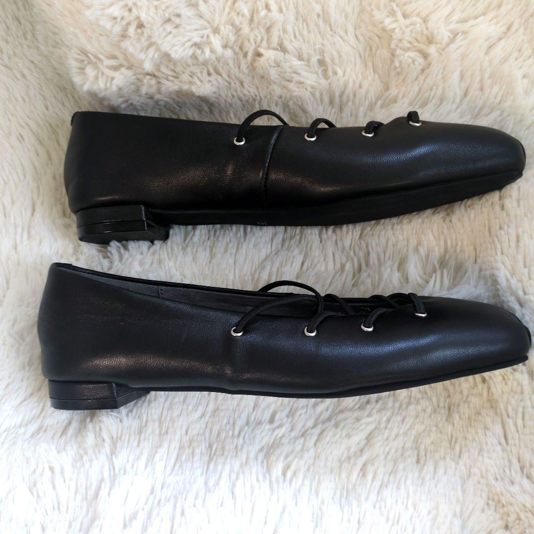 超美品 Daniella & GEMMA ゴムクロス バレエシューズ