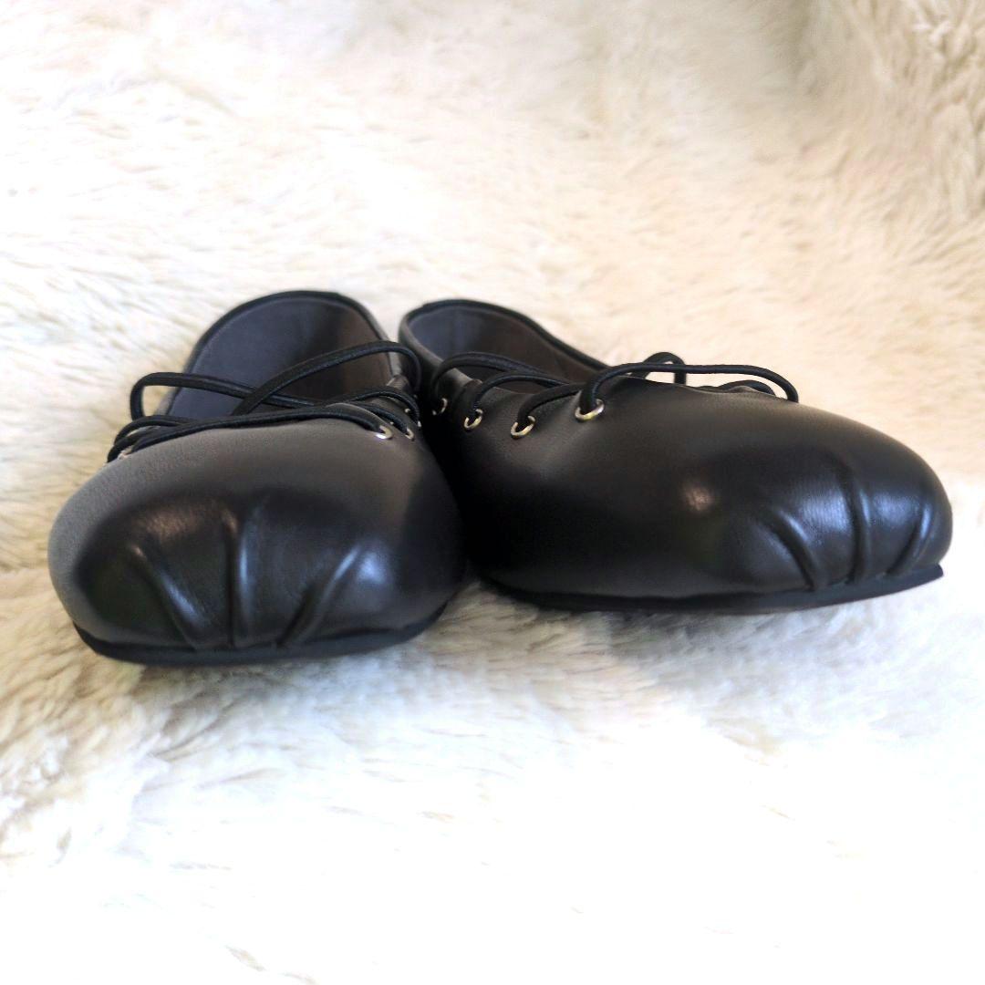 超美品 Daniella & GEMMA ゴムクロス バレエシューズ