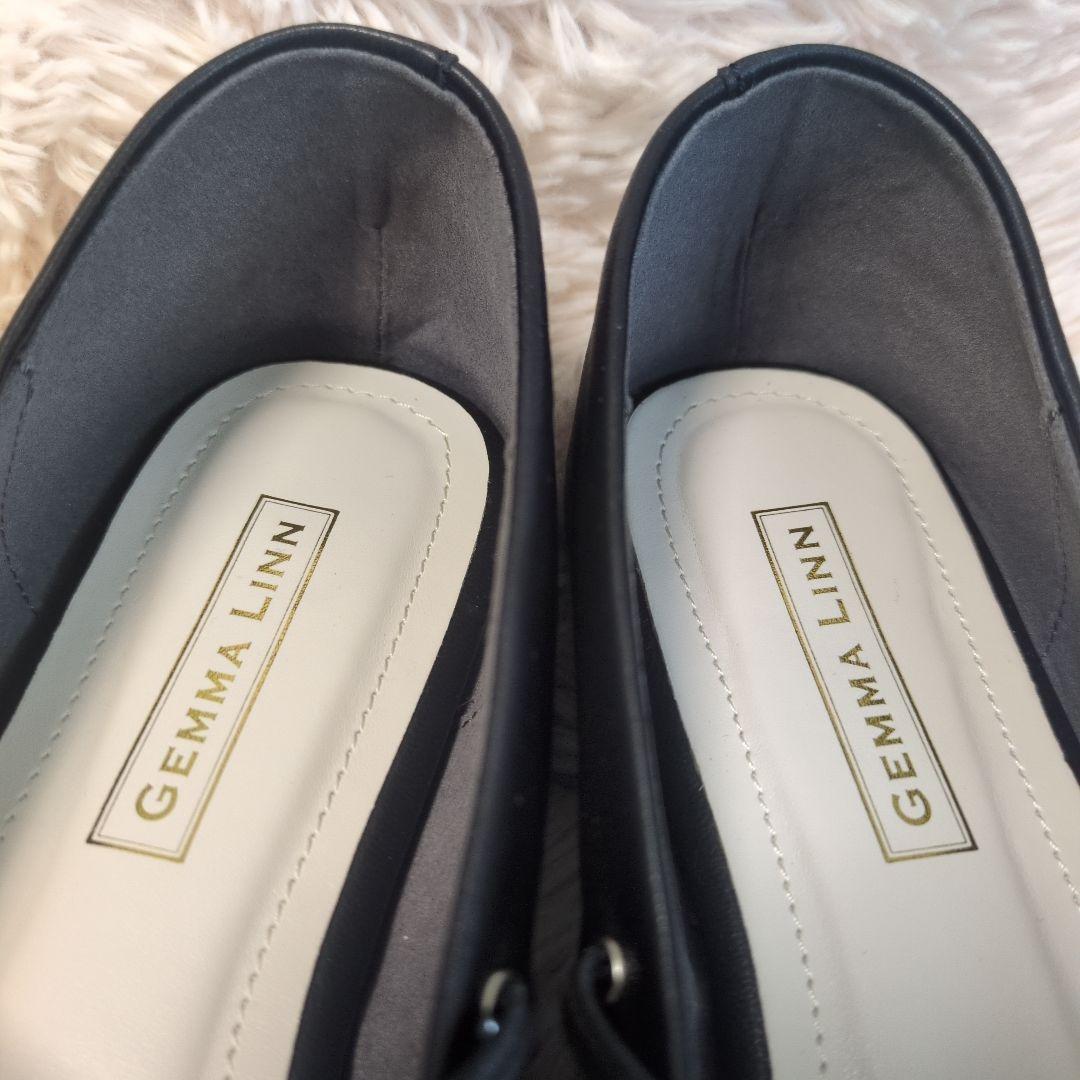 超美品 Daniella & GEMMA ゴムクロス バレエシューズ