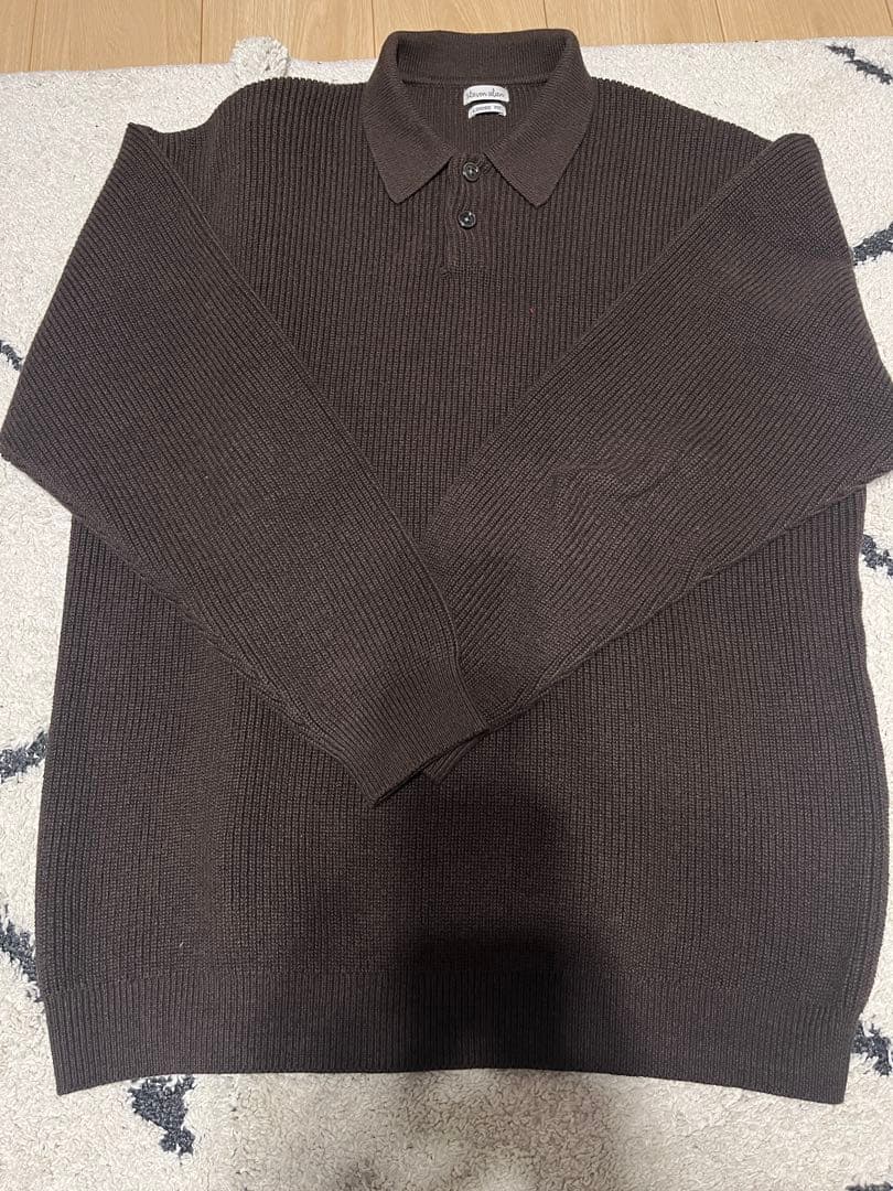 【新春セール中】steven alanブラウン ニットポロ