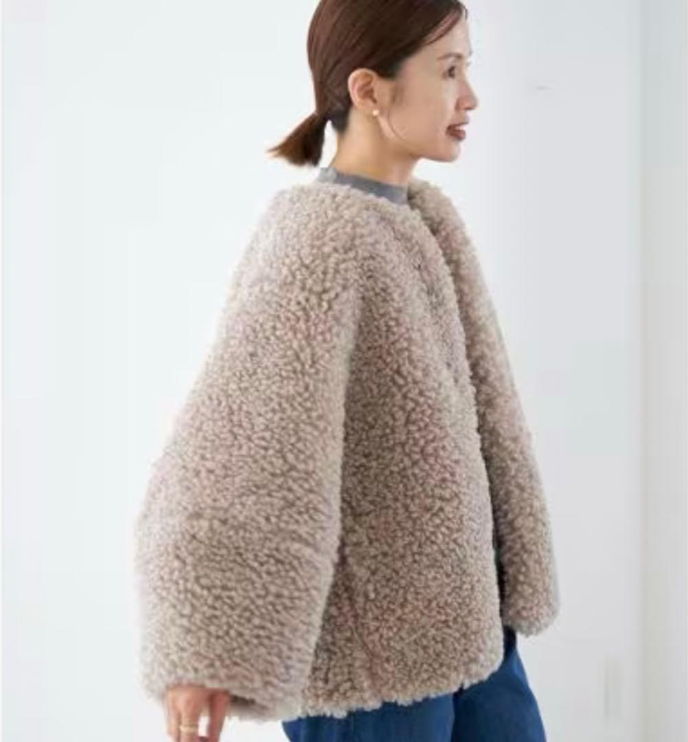 IENA イエナ TISSAVEL ファーブルゾン ベージュ 36