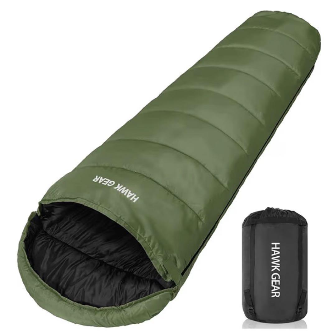 【新品】2個 シュラフ 寝袋 ネイビー カーキ ホークギア