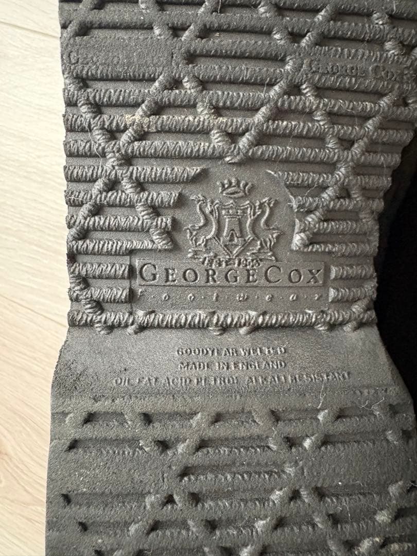 【希少】UA、ジョージコックス　ダブルネームスエードブーツ　ブラック10