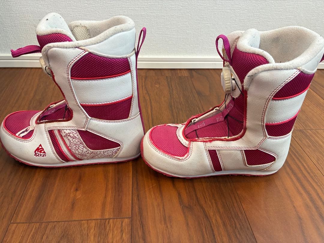 K2 スノーボードセット ピンク/ホワイト