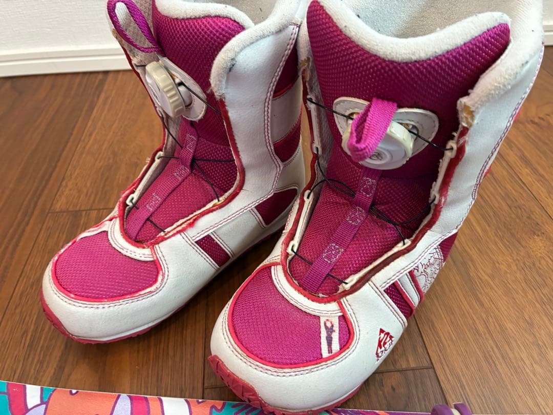 K2 スノーボードセット ピンク/ホワイト