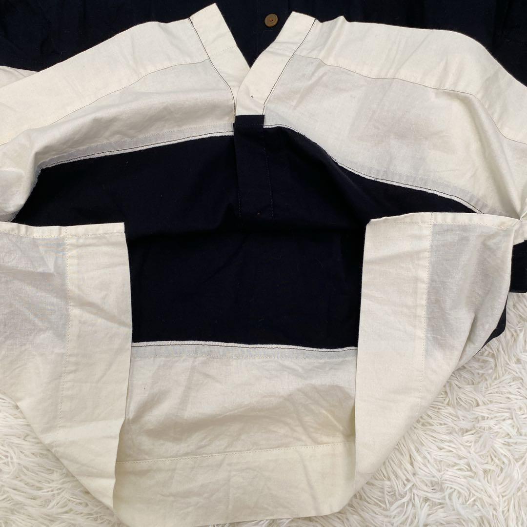 ヴィヴィアンウエストウッド ビッグストライプフーディーシャツドレス ボーダー