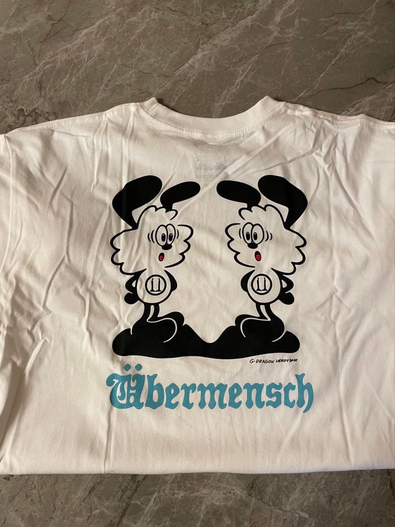 正規　VERDY x G-DRAGON Ubermensch T-Shirt 白