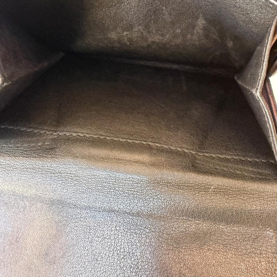 蜜柑　LOEWE スエード 三つ折り財布（ブラック）