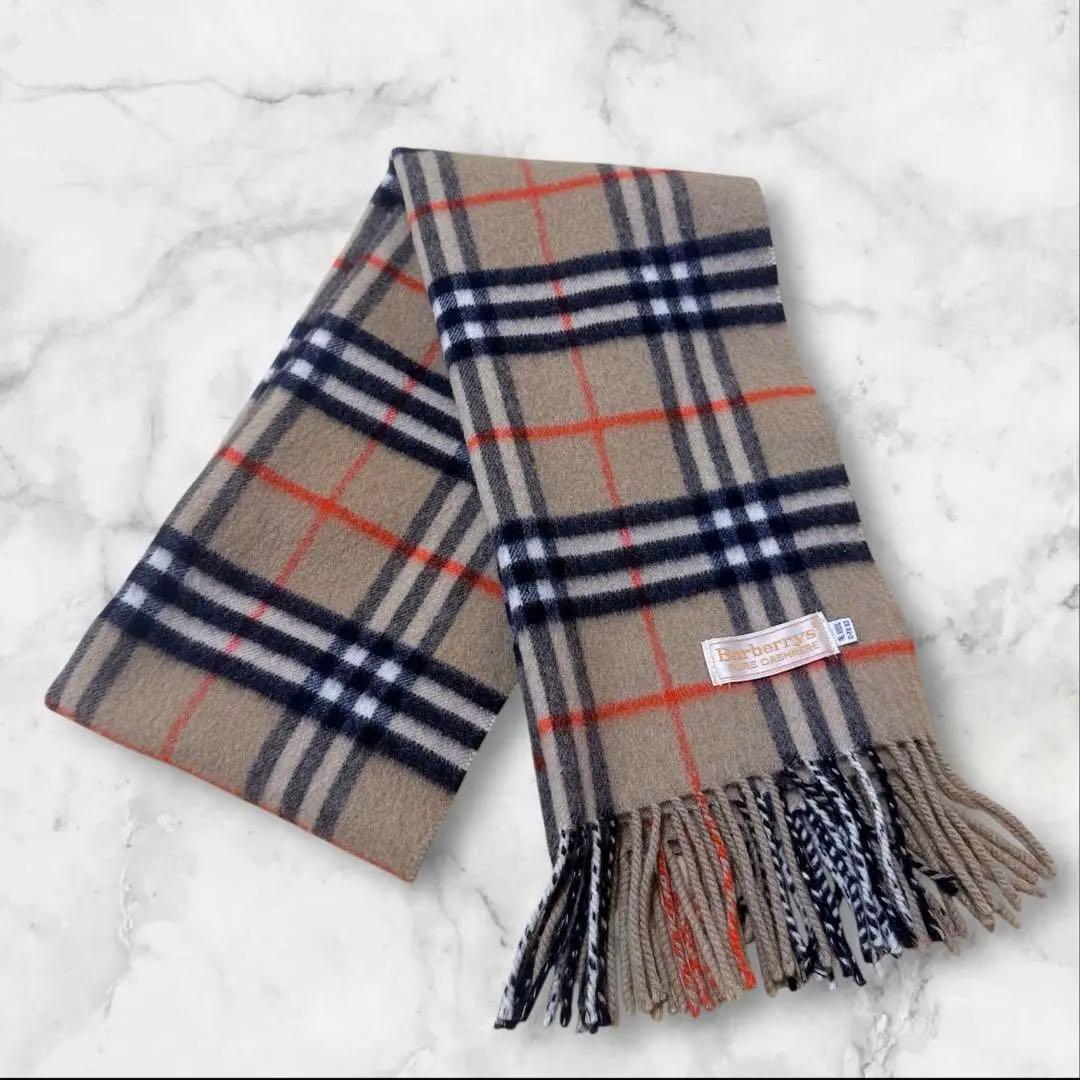 バーバリーチェック柄マフラー