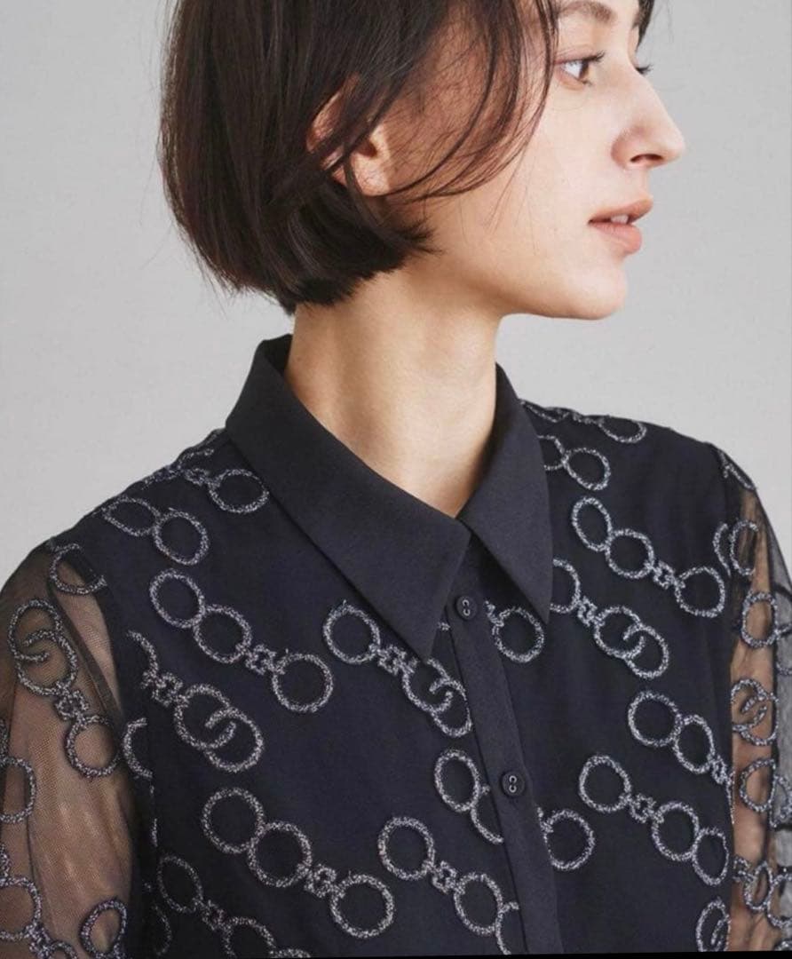 グレースコンチネンタル　チェーンembワンピース　サイズ36