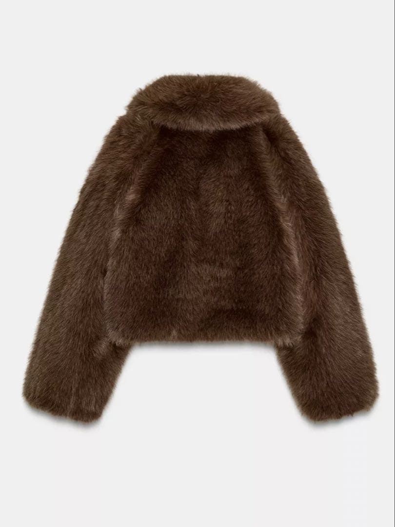 １/28本日までの出品になります！ZARAショートフェイクファーコート　Sサイズ