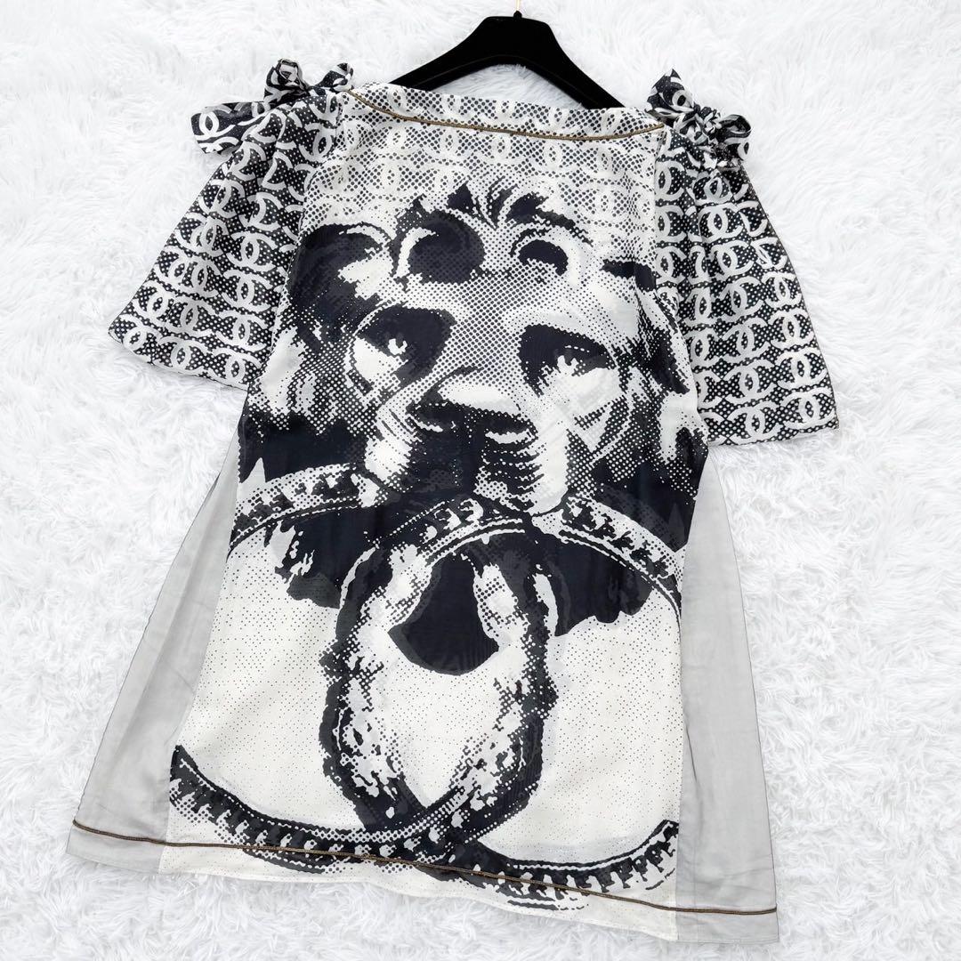 CHANEL クルーズコレクション ライオン ココ柄チュニック ミニワンピース