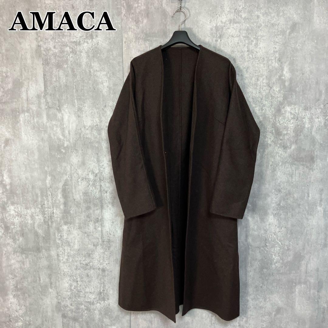 新品 AMACA MANTECO リバーコート 38