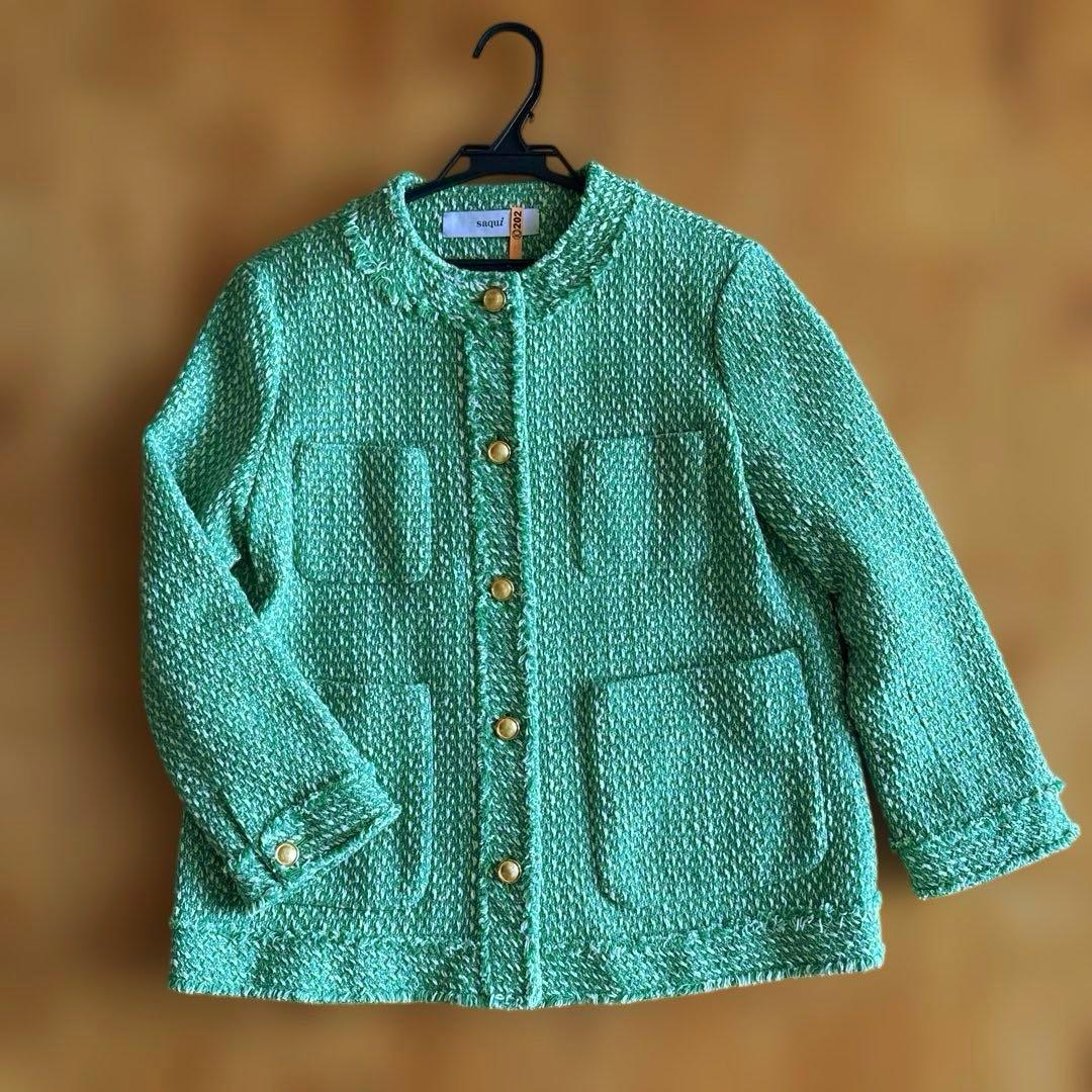 美品 ★ saqui ツイードジャケット　36
