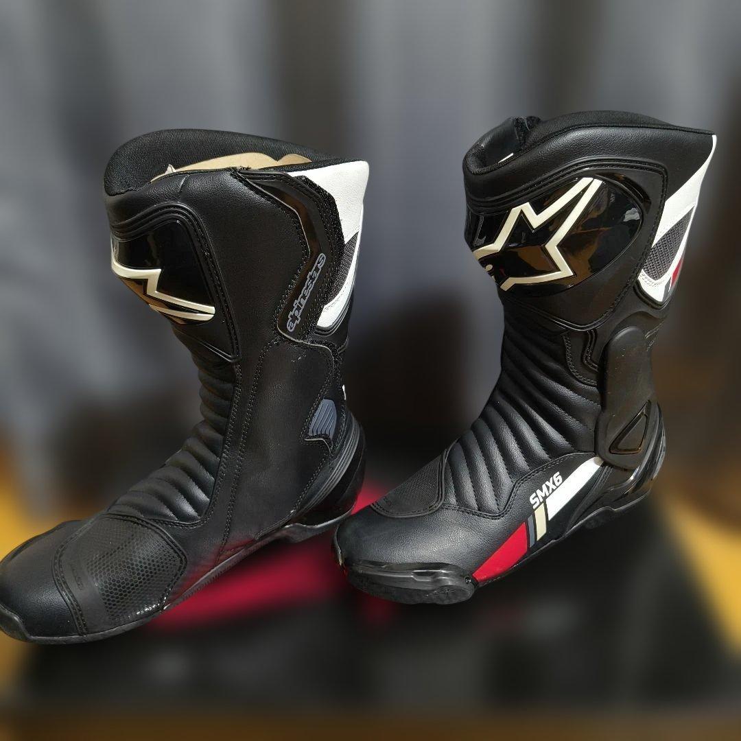 Alpinestars SMX-6 バイク用ブーツ ブラック/レッド