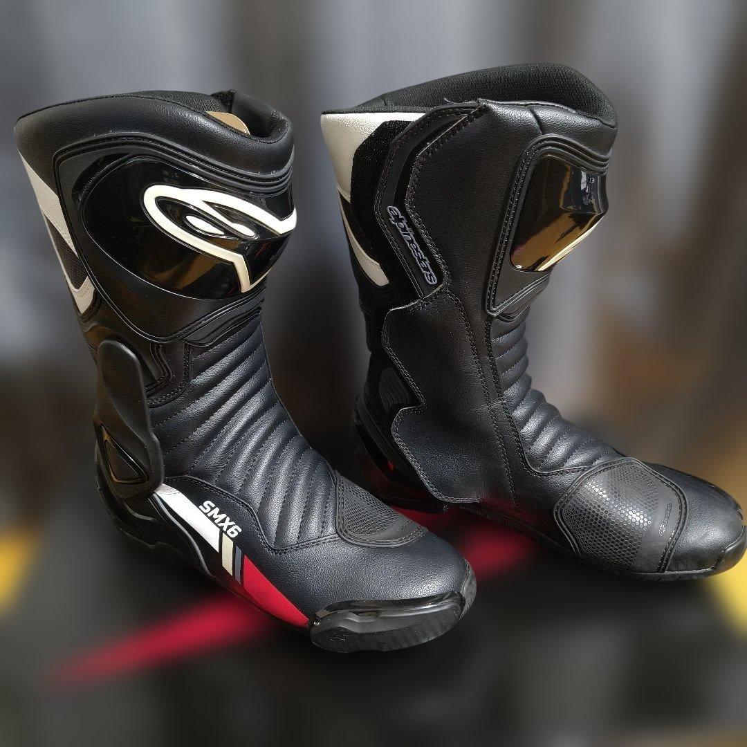 Alpinestars SMX-6 バイク用ブーツ ブラック/レッド