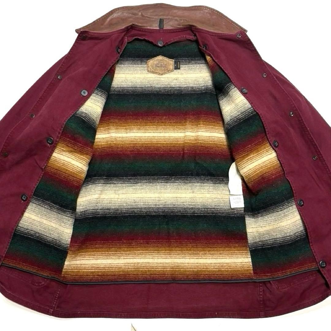 S 雰囲気◎ 90s USA製 ウールリッチ ダック ハンティング ジャケット