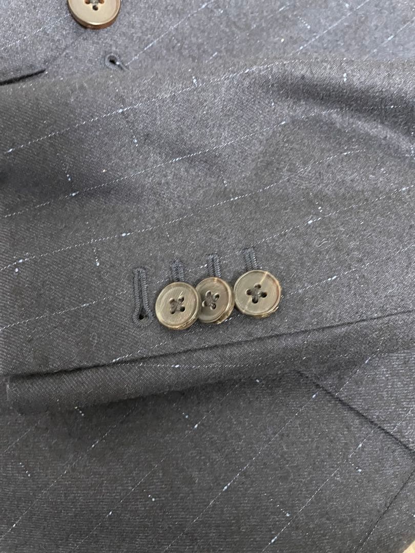 ネイビースーツ Canonico カノニコ サキソニー