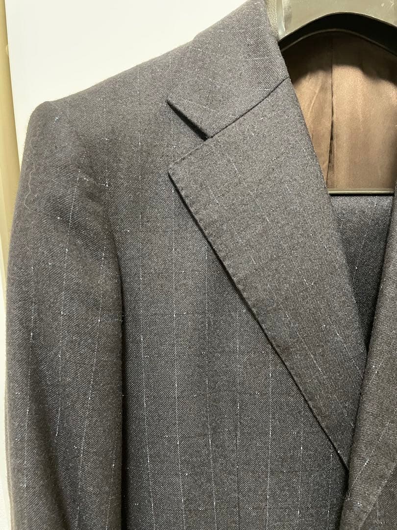 ネイビースーツ Canonico カノニコ サキソニー