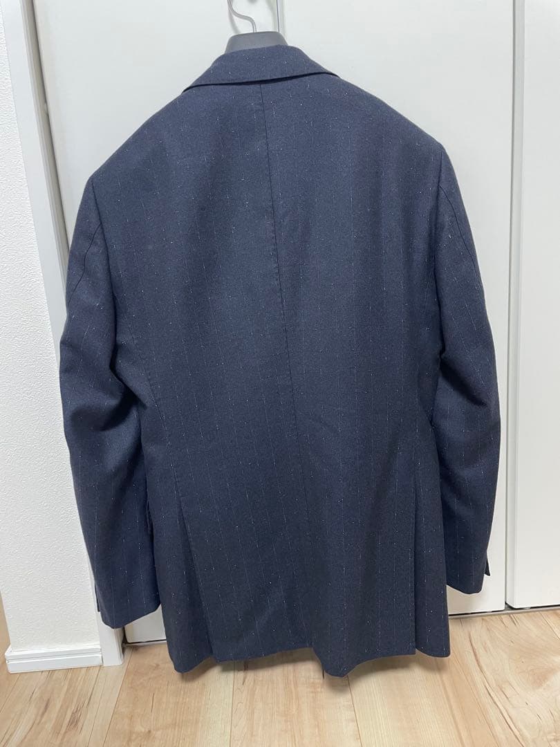 ネイビースーツ Canonico カノニコ サキソニー