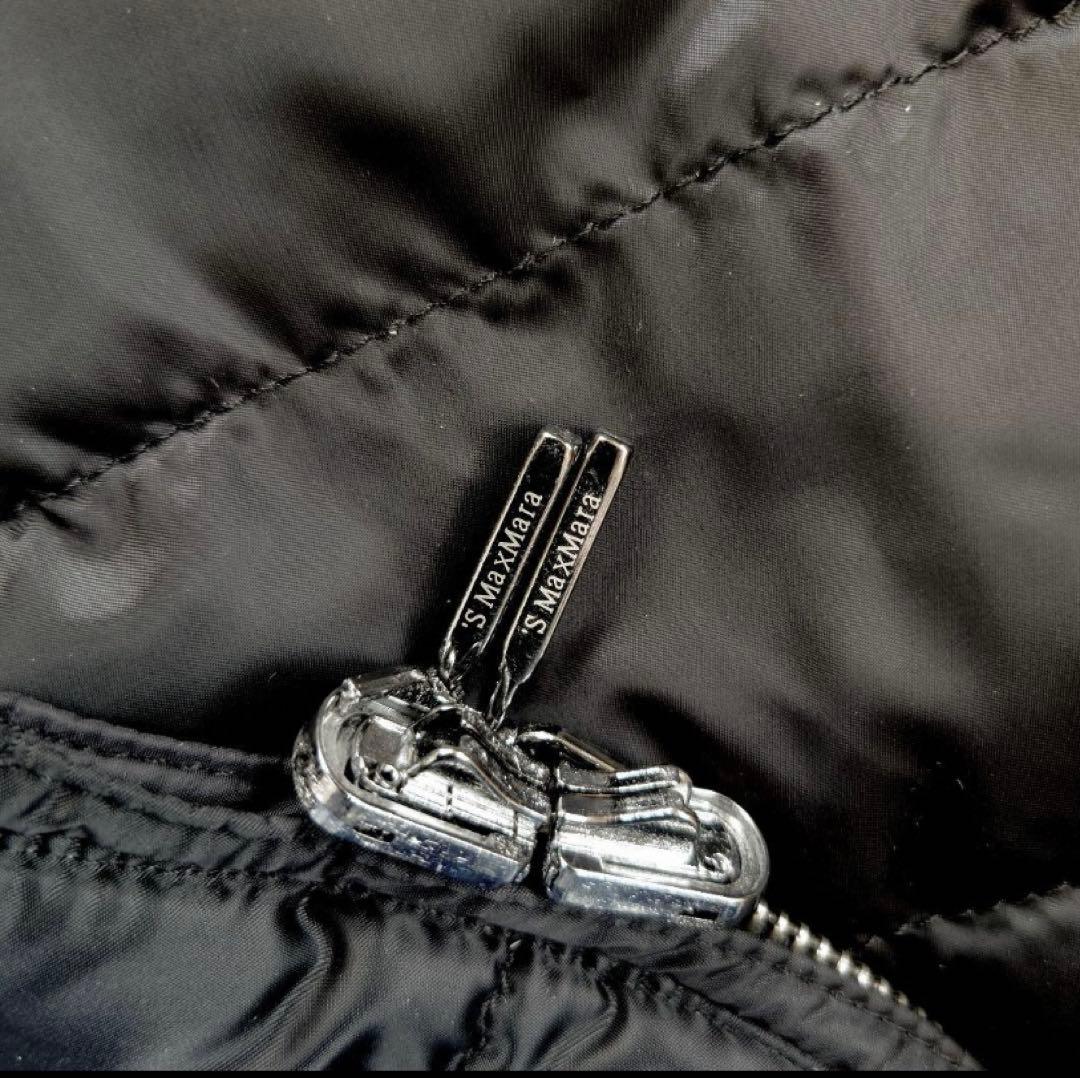 冬物断捨離　エスマックスマーラ　フード付きダウンジレ