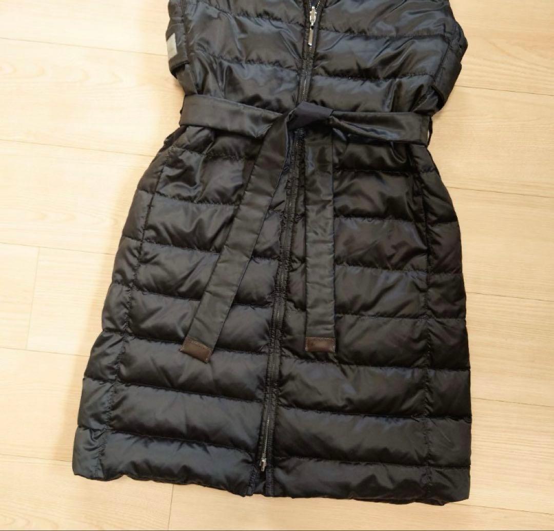 冬物断捨離　エスマックスマーラ　フード付きダウンジレ