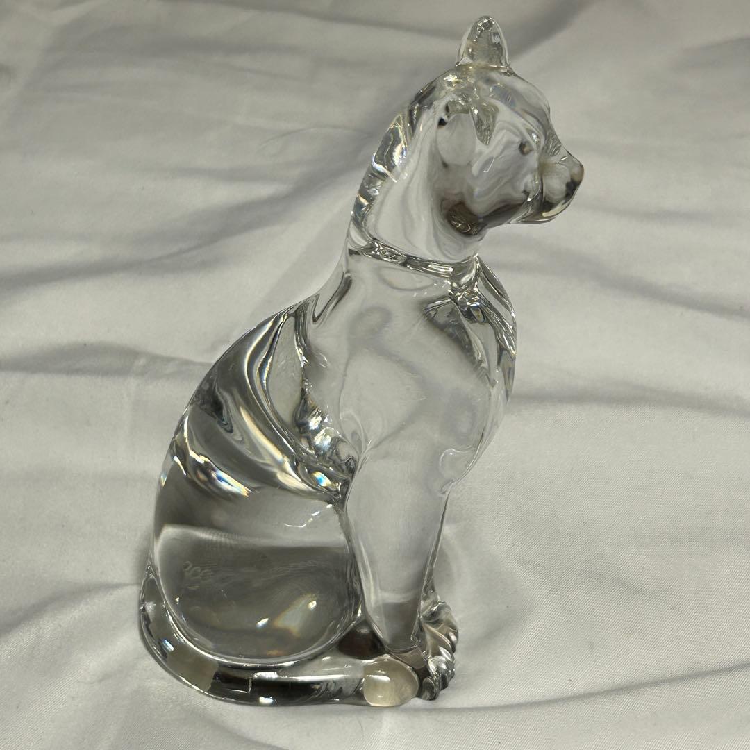 バカラ　エジプシャンキャット　フィギュリン　猫　クリスタル　置物