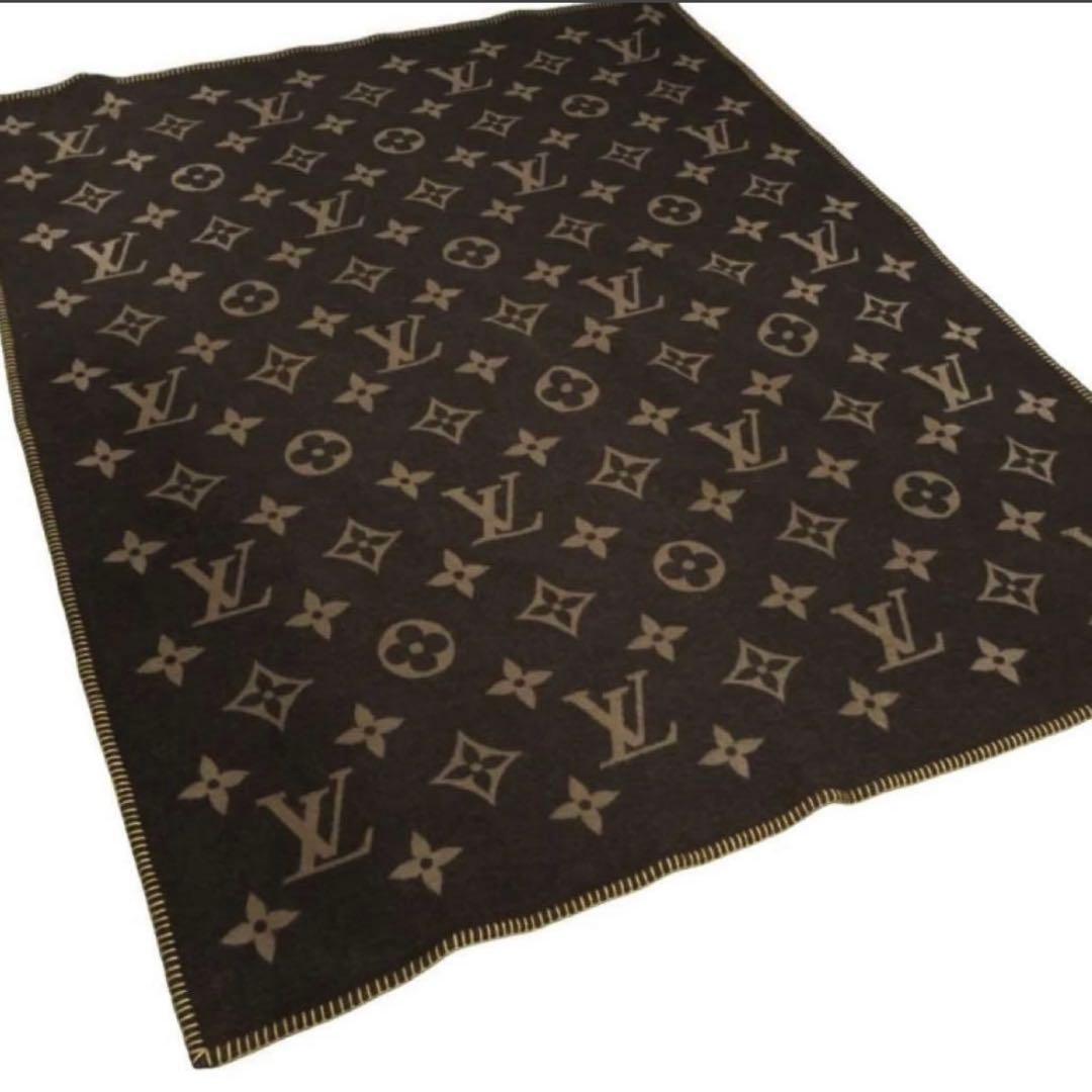 【美品】LOUIS VUITTON　ルイ・ヴィトン　ブランケット　モノグラム