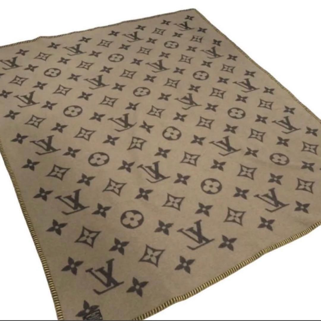 【美品】LOUIS VUITTON　ルイ・ヴィトン　ブランケット　モノグラム