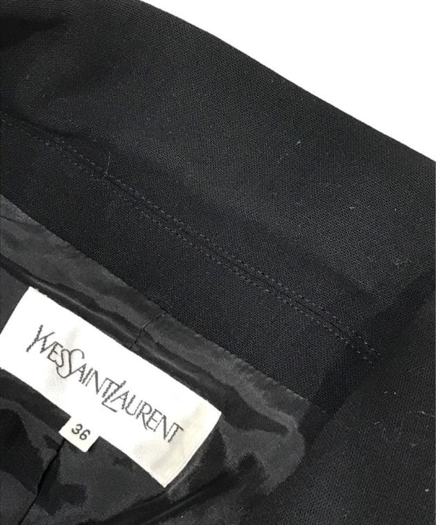 Yves Saint Laurent ブラック テーラードジャケット
