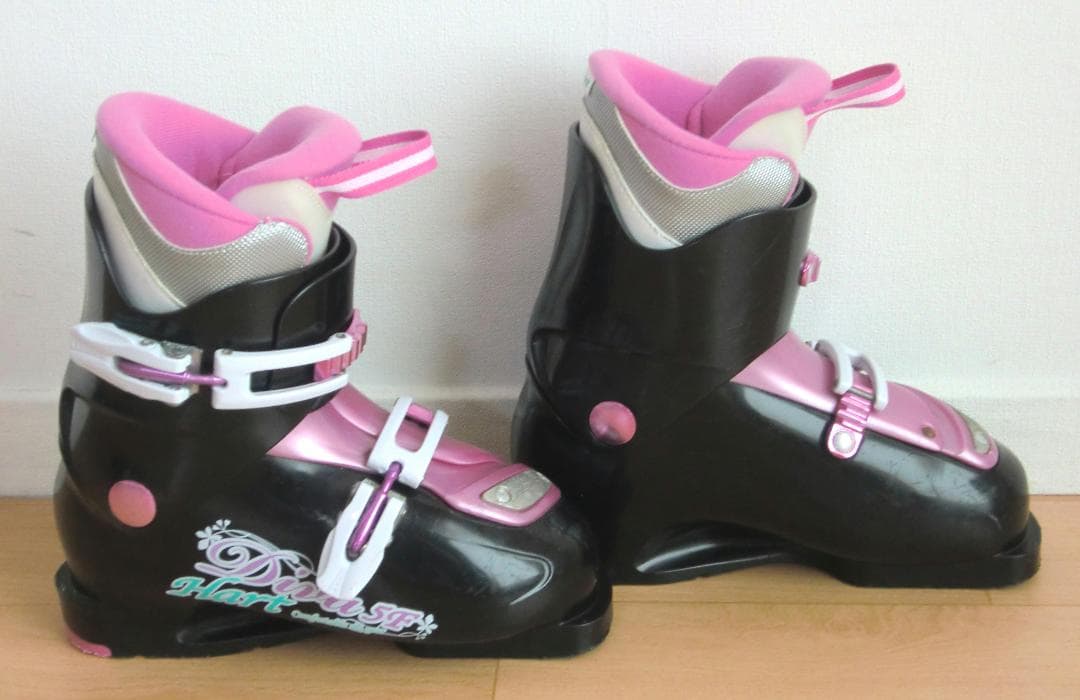 ■■送料無料■ジュニア用スキーセット■128/23■ミニーマウス■WAX済■■