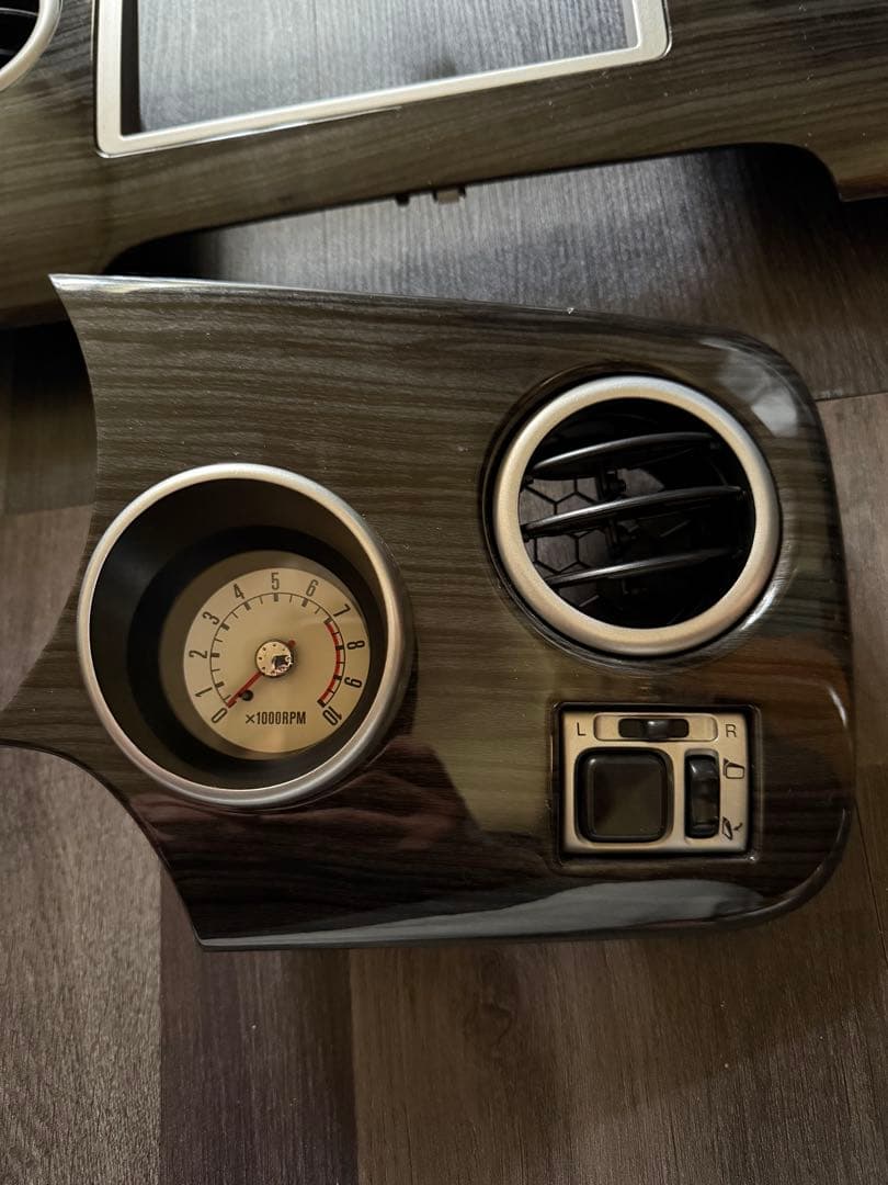 アルトラパン HE21S用 ブラックウッド インパネセット（タコメーター付き）