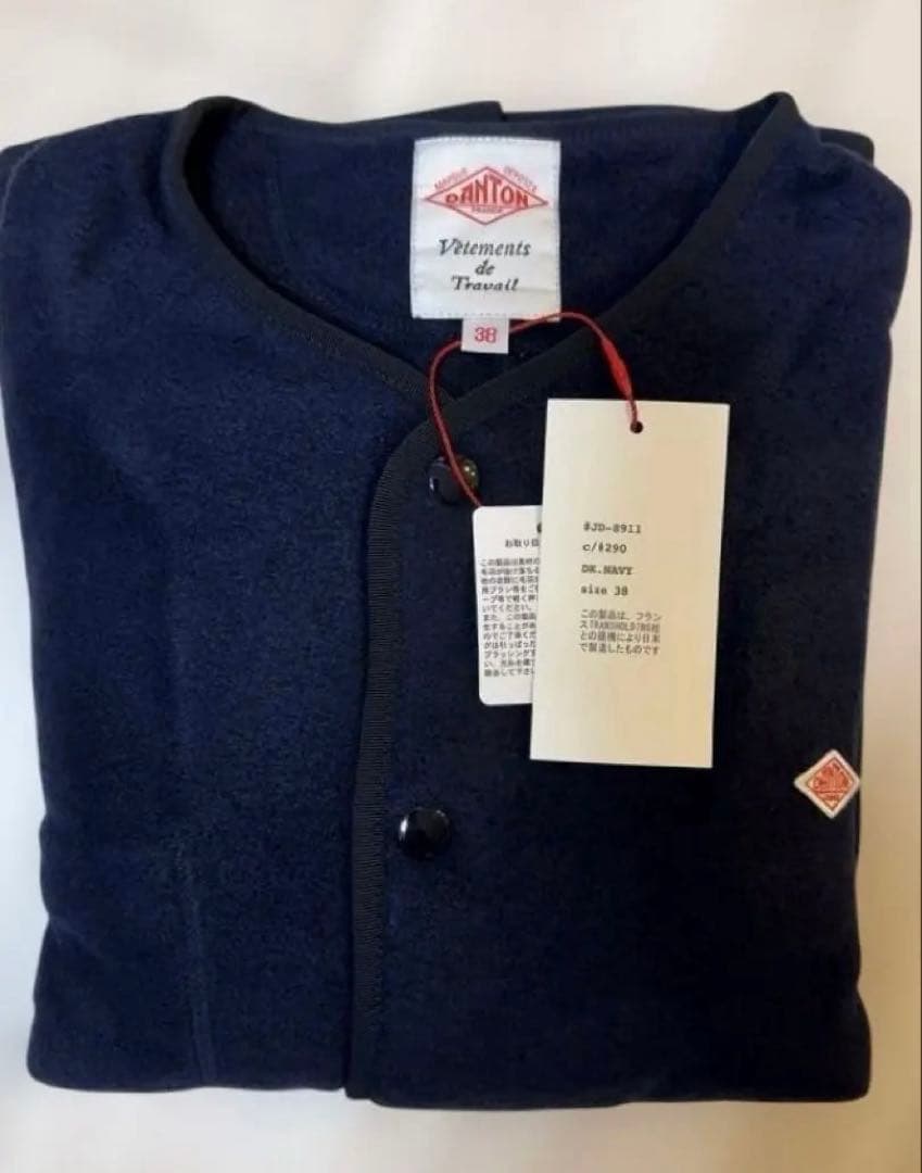 未使用　ダントン　フリースジャケット ダークネイビー38L