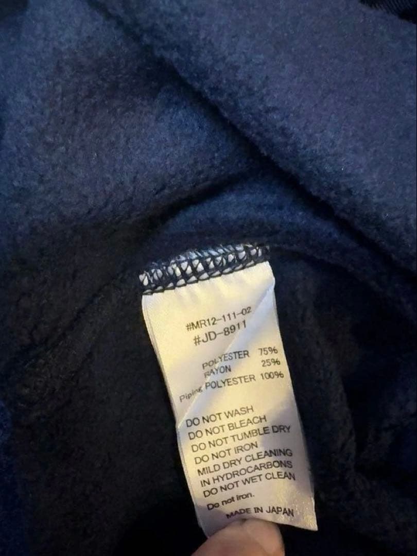 未使用　ダントン　フリースジャケット ダークネイビー38L