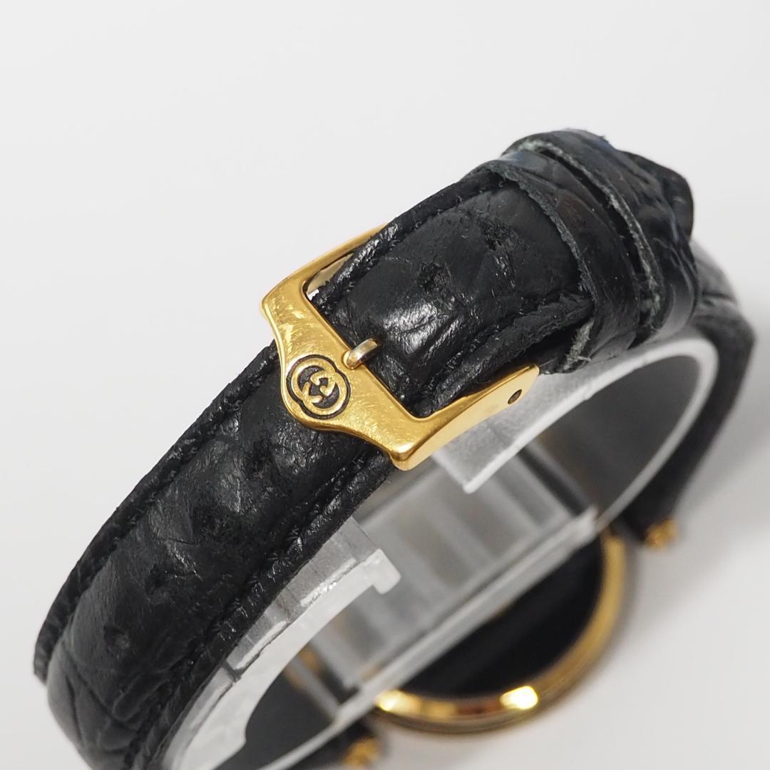 グッチ GUCCI シェリーライン 革ベルト メンズ 腕時計 箱 C630