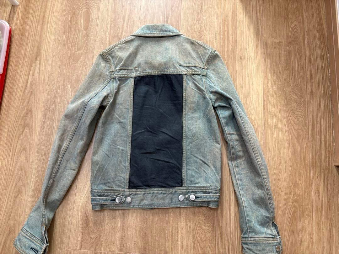 Dior homme 04SS アイスブルー WAX加工デニムジャケット 44