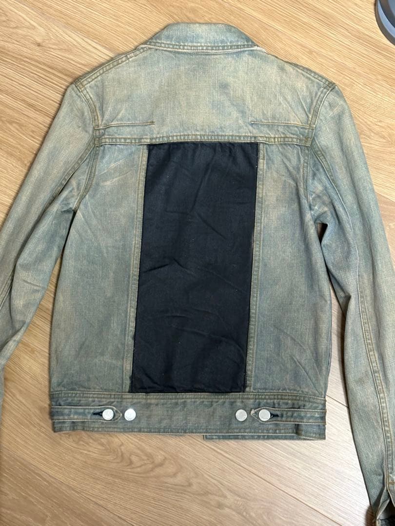 Dior homme 04SS アイスブルー WAX加工デニムジャケット 44