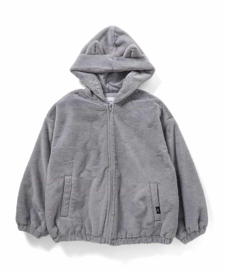 レン　新品150 ネコミミBIGエコファーアウター